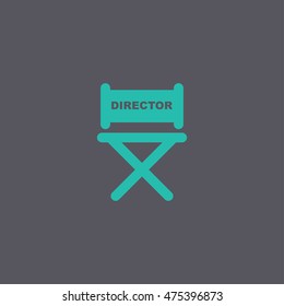 director chair icon. Concept illustration for design.