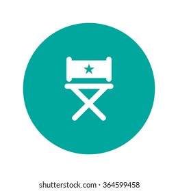 director chair icon. Flat design style eps 10