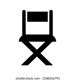 director chair icon or logo isolated sign symbol vector illustration - high quality black style vector icons
