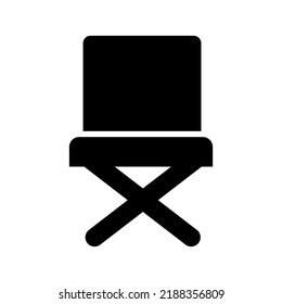 director chair icon or logo isolated sign symbol vector illustration - high quality black style vector icons

