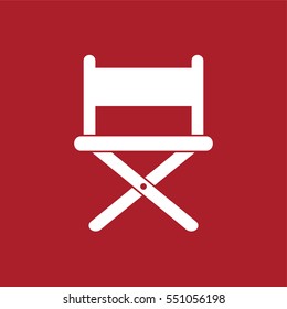 Director chair icon set . Vector illustration