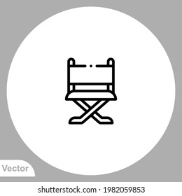 Director chair icon sign vector,Symbol, logo illustration for web and mobile