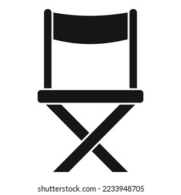 Director chair icon simple vector. Scenario film. Movie screenplay