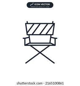 director chair icon symbol template for graphic and web design collection logo vector illustration