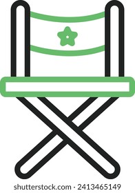 Imagen vectorial de icono del presidente del director. Adecuado para aplicaciones web móviles y medios de impresión.