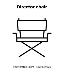 director chair icon vector. perfect director chair symbol. web design and mobile design. premium quality 