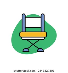 Director Chair Icon vector stock illustration