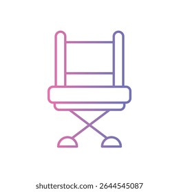 Director Chair Icon vector stock illustration