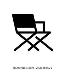 cadeira diretor ícone sólido vetor design bom para web ou aplicativo móvel