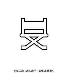 Director chair vector icon