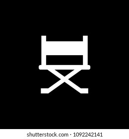 Director chair vector icon