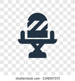 Director chair vector icon isolated on transparent background, Director chair transparency logo concept