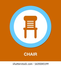 Director chair vector icon isolated on white background, Director chair logo concept