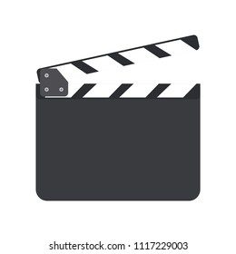 Director Clapboard Or Movie Clapboard  Isolated On Background Vector Illustration
