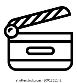 Icono de la barra de herramientas del director. Icono del vector de la capa del director de esquema para el diseño web aislado en fondo blanco