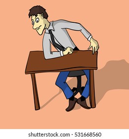 Director at the desk