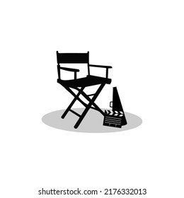 director Film Studio Video Cinema Cinematography Film Production logo design vector icon illustration. - Shutterstock ID 2176332013
