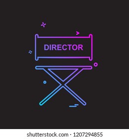 Director icon design vector