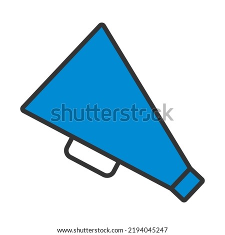 Director Megaphone Icon. Editable Bold Outline With Color Fill Design. Vector Illustration.