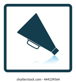 Director megaphone icon. Shadow reflection design. Vector illustration.