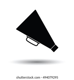 Director megaphone icon. White background with shadow design. Vector illustration.