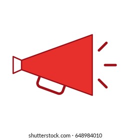 director megaphone isolated icon
