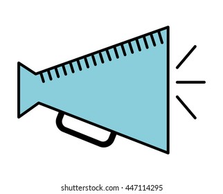 director megaphone isolated icon design, vector illustration  graphic 