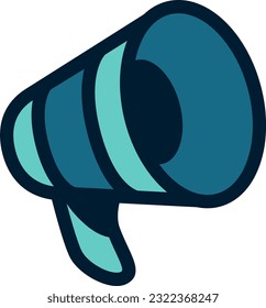 Director microphone icon flat vector illustration