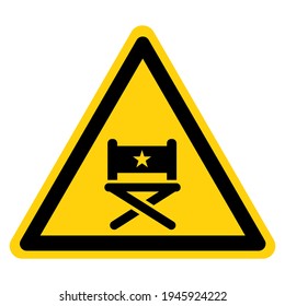 Signo de símbolo del director,Ilustración del vector, Aislado en etiqueta de fondo blanco. EPS10
