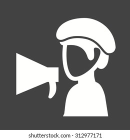 Director, video, production icon vector image. Can also be used for professionals. Suitable for web apps, mobile apps and print media.