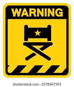 Director Warning Sign, Vector Illustration, Isolate On White Background Label.EPS10