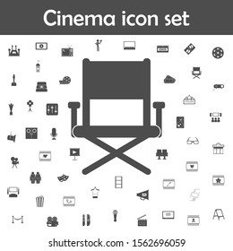 Director's Chair Icon. Cinema Icons Universal Set For Web And Mobile