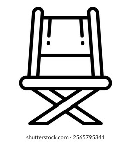 Directors Chair Icon Element For Design