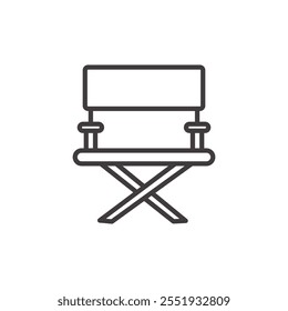 Director's Chair Icon isolated on white background. Vector icon.