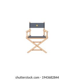 Director's Chair Isolated On White Background.Vector Illustration