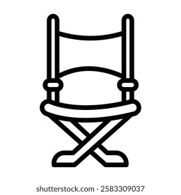 Director's Chair line icon, editable vector icon, pixel perfect, illustrator ai file