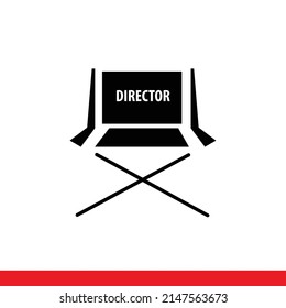 Director's Chair Vector Icons Eps 10