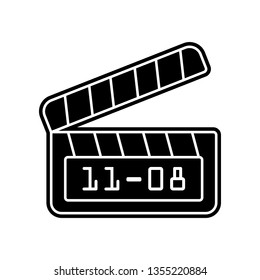 director's cracker icon. Element of Media tool for mobile concept and web apps icon. Glyph, flat icon for website design and development, app development