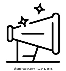 Regisseure Megaphone Symbol. Rahmendirektoren megaphone Vektorsymbol für Webdesign einzeln auf weißem Hintergrund