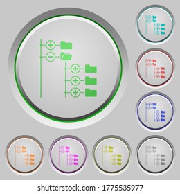 Directory browser color icons on sunk push buttons