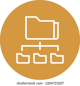 Directory Folder Structure Outline Icon