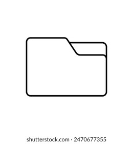 Directory Icon. Database, Documents within Line Art Style. File, Folder Symbol.