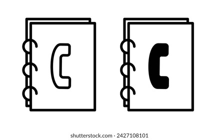 Symbol für Verzeichnisindizierungszeile. Kontaktlisten-Symbol in Schwarz-Weiß.