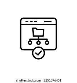 Directory Submission icon in vector. Logotype