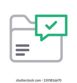 directory vector color line icon 