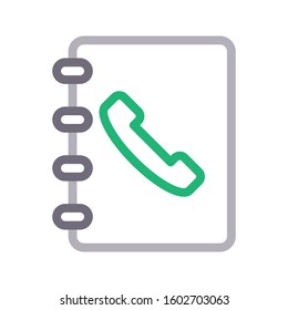 directory vector color line icon 