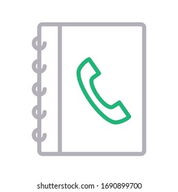 directory vector color line icon 