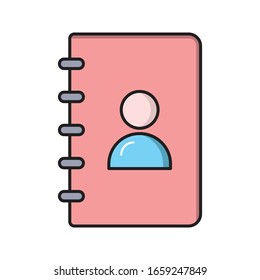 icono de color plano vectorial de directorio 