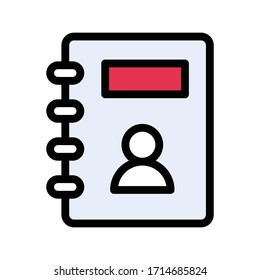 directory vector flat color icon 