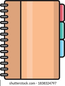 directory vector flat color icon